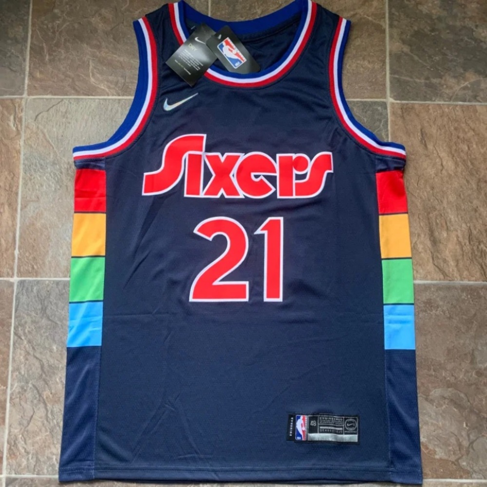 NBA Philadelphia 76ers Joel Embiid Nike Swingman Jersey - City Edition